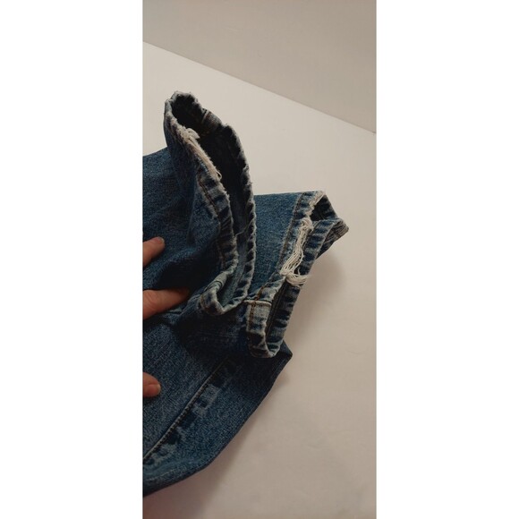 Calvin Klein Women's Size 12 Jeans Bootcut Double Stone Wash Heel Drag - Picture 10 of 13